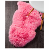 Network Rugs Hot Pink Sheepskin Rug