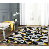 Network Rugs Crystal Designer Wool Blue Rug