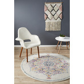 Network Rugs Bone Temel Bary Round Rug