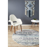 Network Rugs Blue Jaman Tolga Round Rug