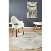 Network Rugs Silver Emre Mustak Round Rug