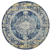 Network Rugs Navy Ceyda Ilma Round Rug