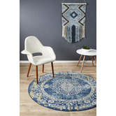 Network Rugs Navy Ceyda Ilma Round Rug