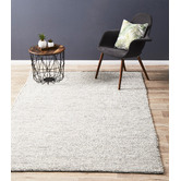 Network Rugs Black &amp; White Felted Wool Scandi Rug