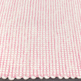 Network Rugs Pink &amp; White Felted Wool Scandi Rug
