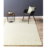 Network Rugs Green &amp; White Felted Wool Scandi Rug