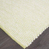 Network Rugs Green &amp; White Felted Wool Scandi Rug
