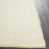Network Rugs Green &amp; White Felted Wool Scandi Rug