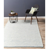 Network Rugs Blue & White Felted Wool Scandi Rug | Temple & Webster