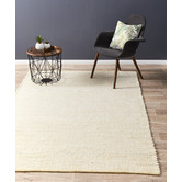 Network Rugs Yellow &amp; White Felted Wool Scandi Rug