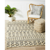 Network Rugs Safavid Natural &amp; Black Woven Jute Rug