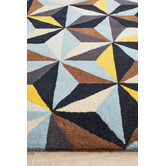 Network Rugs Crystal Designer Wool Blue Rug
