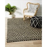 Network Rugs Sultana Natural &amp; Black Woven Jute Rug