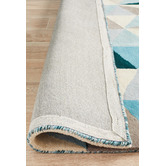 Network Rugs Gem Stone Designer Wool Blue Rug