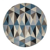 Network Rugs Gem Stone Designer Wool Blue Rug