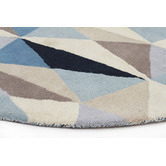 Network Rugs Gem Stone Designer Wool Blue Rug