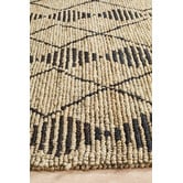 Network Rugs Akabari Natural &amp; Black Woven Jute Rug