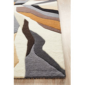 Network Rugs Crossroads Designer Wool Brown White Grey Rug