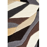 Network Rugs Crossroads Designer Wool Brown White Grey Rug