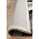 Network Rugs Crossroads Designer Wool Brown White Grey Rug