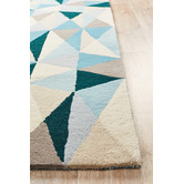Network Rugs Gem Stone Designer Wool Blue Rug