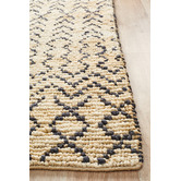 Network Rugs Safavid Natural &amp; Black Woven Jute Rug