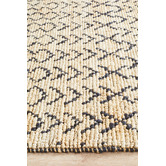 Network Rugs Safavid Natural &amp; Black Woven Jute Rug