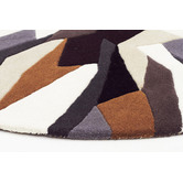 Network Rugs Crossroads Designer Wool Brown White Grey Rug