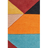 Network Rugs Rust, Blue, &amp; Navy Sandy Designer Wool Rug