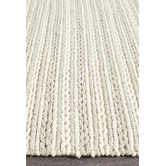 Network Rugs Grey Loki Scandinavian Wool Flat Woven Rug