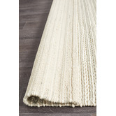 Network Rugs Grey Loki Scandinavian Wool Flat Woven Rug