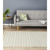Network Rugs Grey Loki Scandinavian Wool Flat Woven Rug