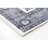 Network Rugs Classic Rug White with Blue Border