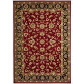 Network Rugs Classic Red with Black Border Traditional Rug | Temple ...