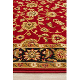 Network Rugs Classic Red with Black Border Traditional Rug