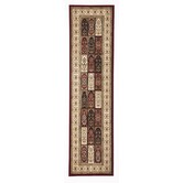 Network Rugs Burgundy with Ivory Traditional Panel Rug