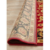 Network Rugs Classic Red with Black Border Traditional Rug