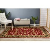 Network Rugs Classic Red with Black Border Traditional Rug