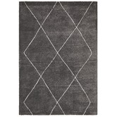 Network Rugs Charcoal &amp; Ivory Soft Moroccan-Style Rug
