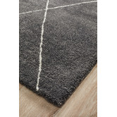 Network Rugs Charcoal &amp; Ivory Soft Moroccan-Style Rug