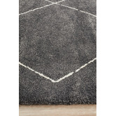 Network Rugs Charcoal &amp; Ivory Soft Moroccan-Style Rug