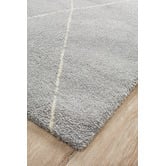 Network Rugs Silver Grey &amp; Ivory Soft Moroccan-Style Rug