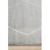 Network Rugs Silver Grey &amp; Ivory Soft Moroccan-Style Rug