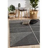 Network Rugs Charcoal &amp; White Soft Metro Contemporary Rug