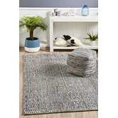 Network Rugs Charcoal, Navy &amp; Natural Distressed Nomadic Rug