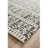 Network Rugs Ivory &amp; Charcoal Distressed Nomadic Rug