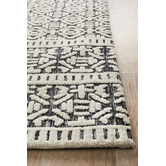 Network Rugs Ivory &amp; Charcoal Distressed Nomadic Rug