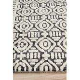 Network Rugs Ivory &amp; Charcoal Distressed Nomadic Rug