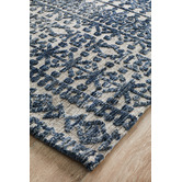 Network Rugs Charcoal, Navy &amp; Natural Distressed Exotic Rug
