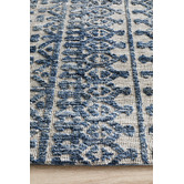 Network Rugs Charcoal, Navy &amp; Natural Distressed Exotic Rug